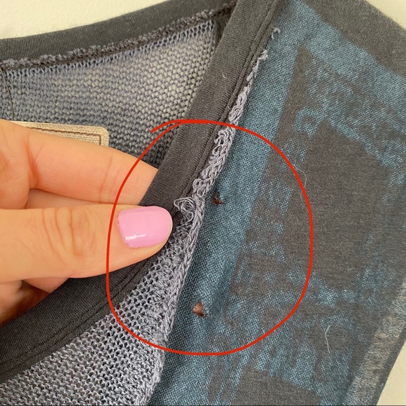 NWT Free People We The Free Graphic Mesh Top Small - Picture 8 of 8